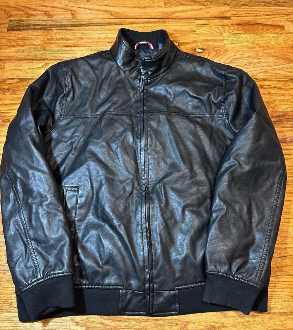 New! TOMMY HILFIGER MEN'S PREMIUM FINISH JACKET DARK BROWN COLOR SIZE S